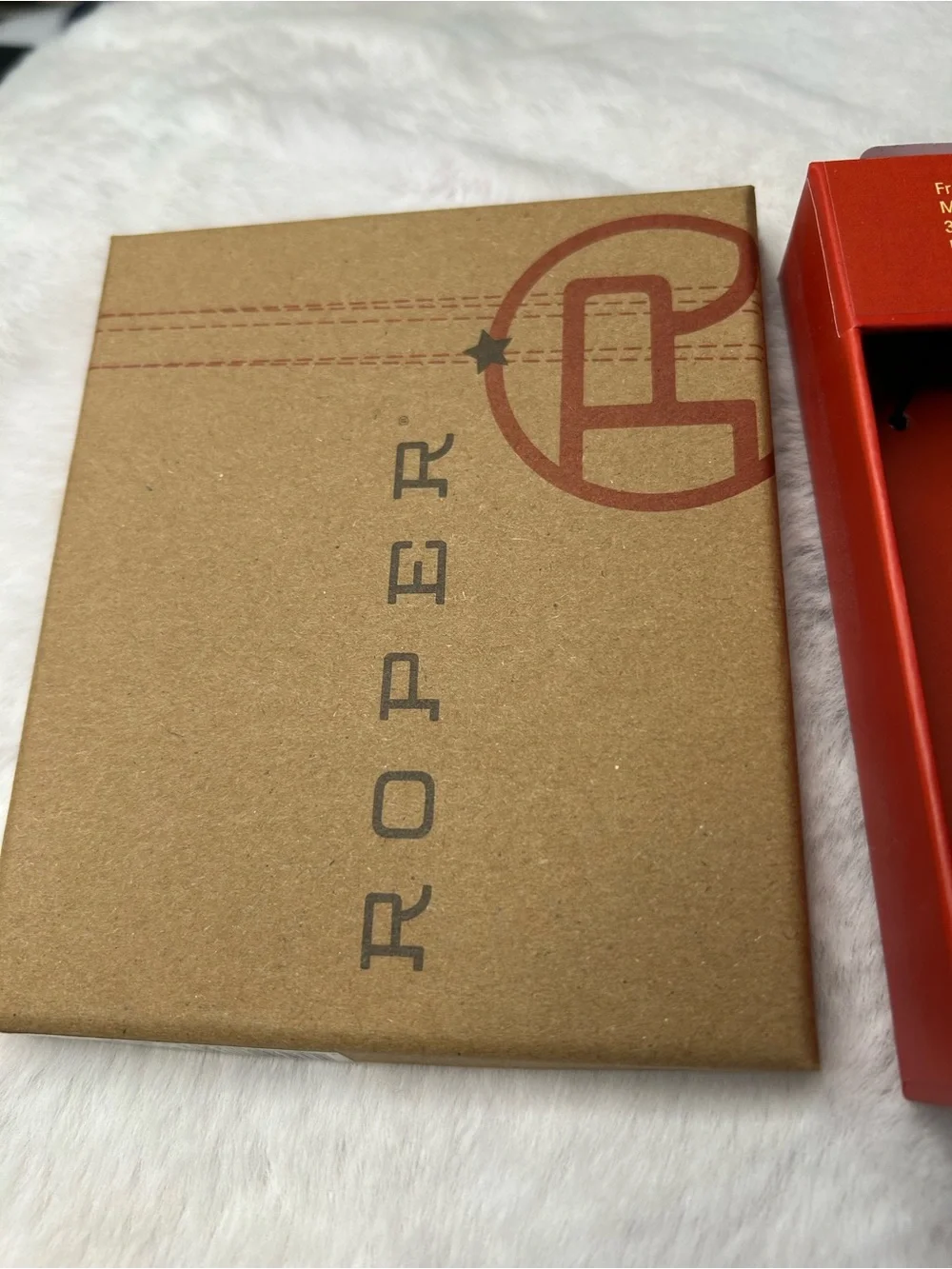 Roper Men’s Tooled Leather Front Pocket Money Clip New in Box